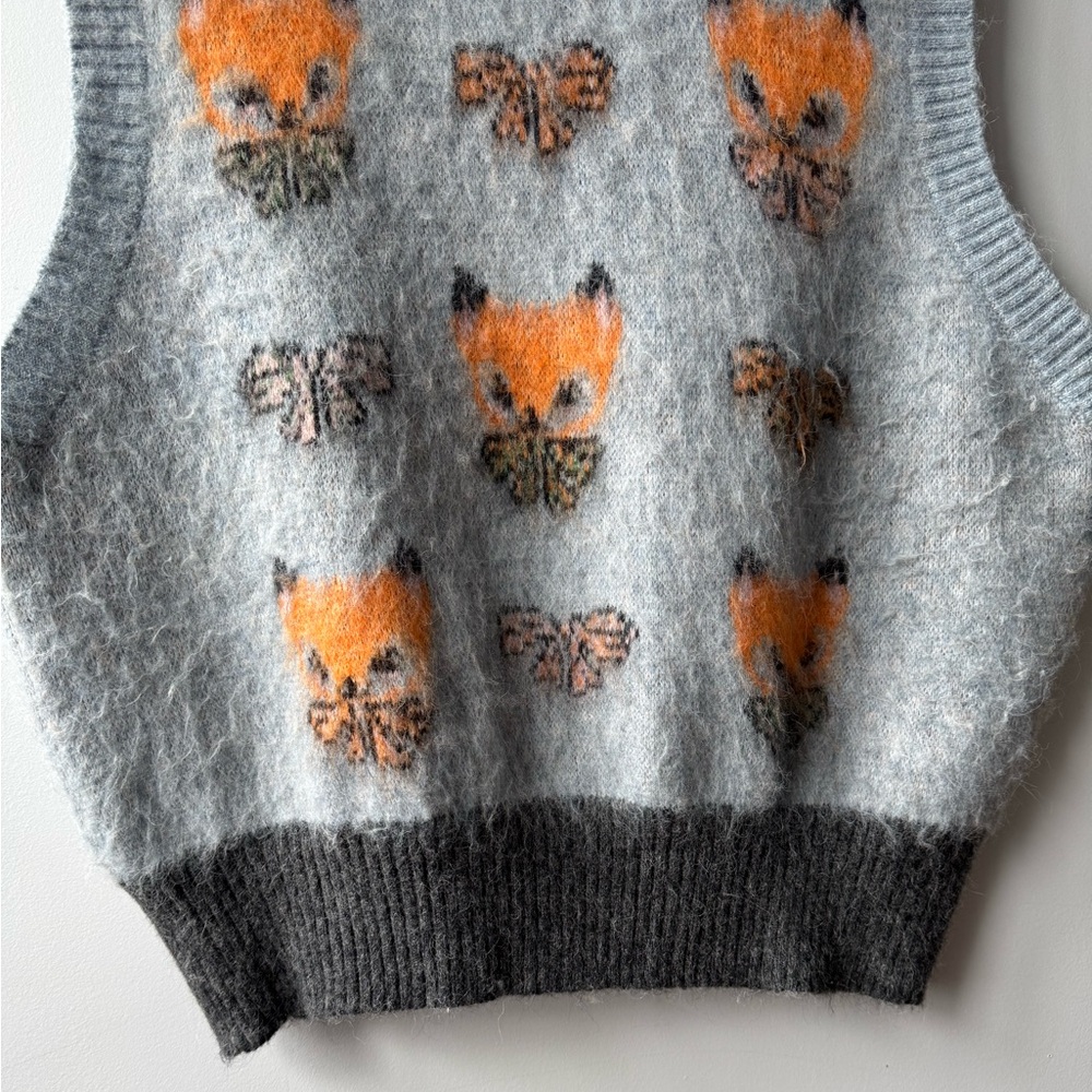 Zara JACQUARD KNIT VEST X HARRY LAMBERT Size XL - Picture 9 of 14